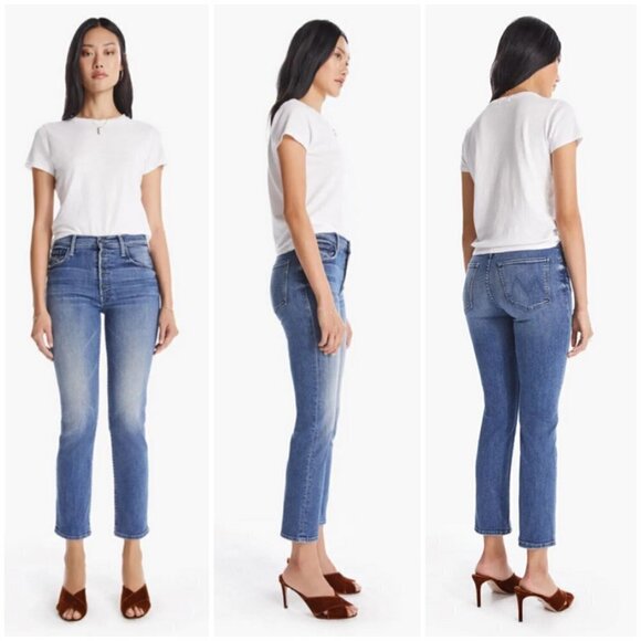 💕MOTHER💕 The Pixie Tomcat Ankle Jeans ~ Daytime Warrior 26 NWT - Picture 1 of 16